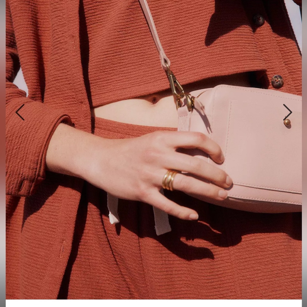 BNWT Madewell Blush Pink Transport Camera Bag w/2 Straps - Picture 6 of 8